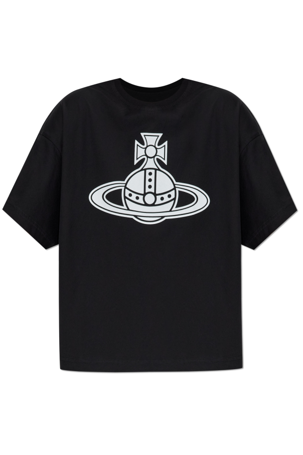 トップス vivienne westwood Czerwony Prążkowany top z logo Vivienne Westwood - Vitkac Polska